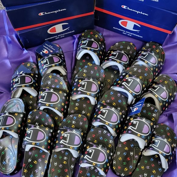 Champion Slides ⏳Drops 4/28/23 @ 1:30p CST C-POP Multi 👩's Slides👀Details - Picture 2 of 6